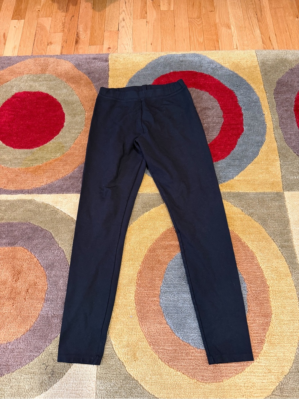 Brandy Melville Black Leggings Thick Material Low Rise 27” Inseam One Size